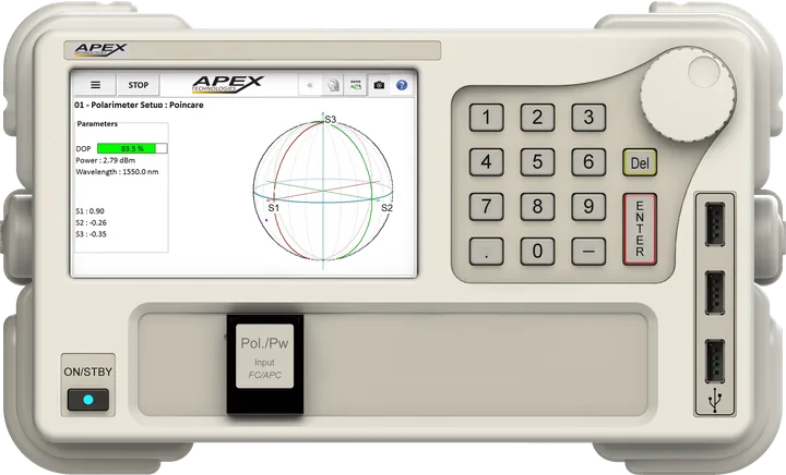 Optical Instruments Fiber-coupled polarimeter